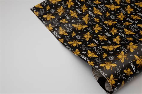 bee wrapping paper